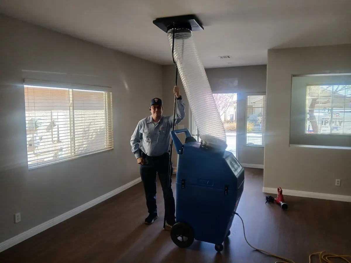 Professional Dryer Vent Cleaning work inside a Hacienda Heights home